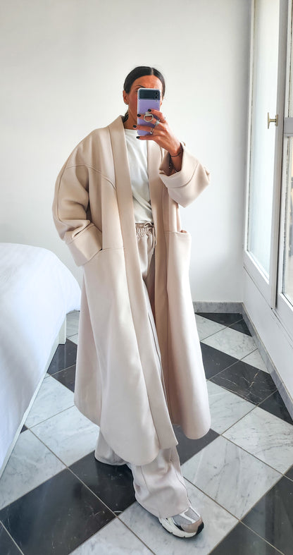 Manteau Virginie Beige Clair