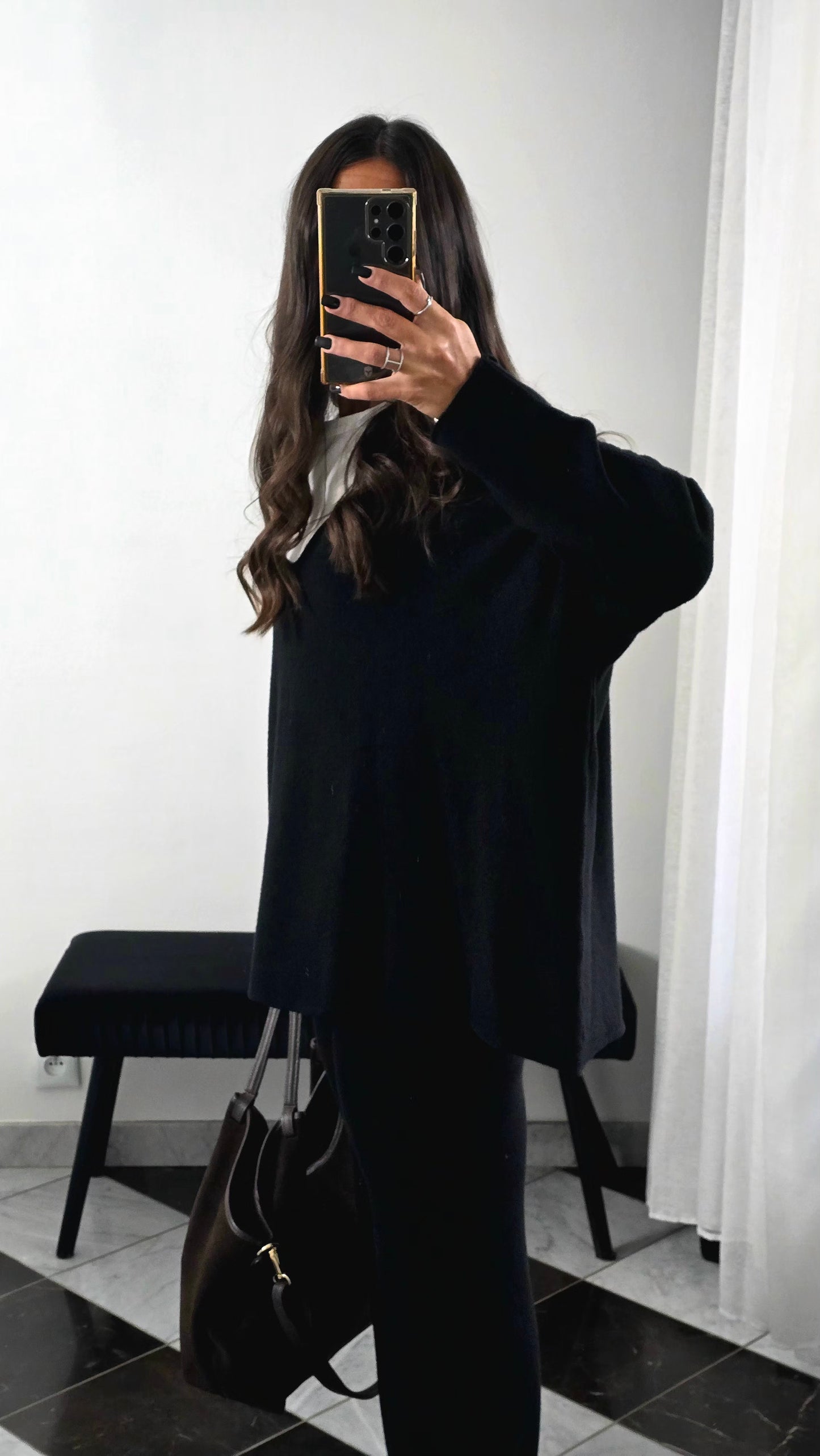 Ensemble Maille – Pull & Pantalon Noir