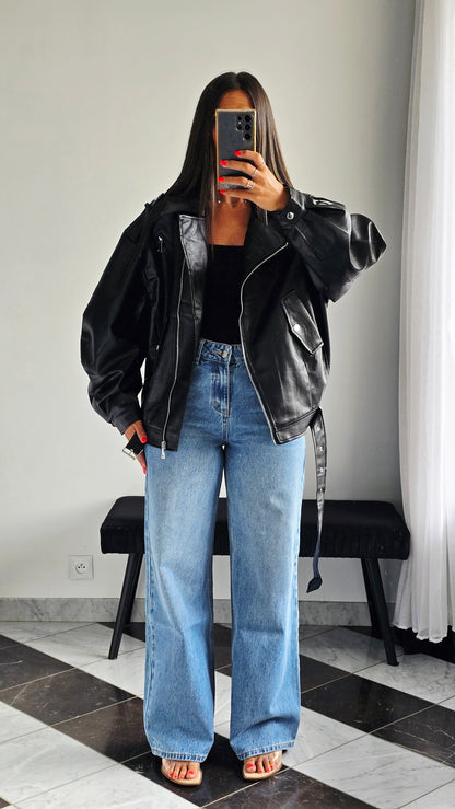 Perfecto Oversize effet cuir – Doublure intégrale