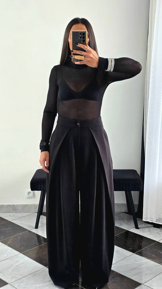 Body Mesh Noir – Débardeur Intégré Amovible