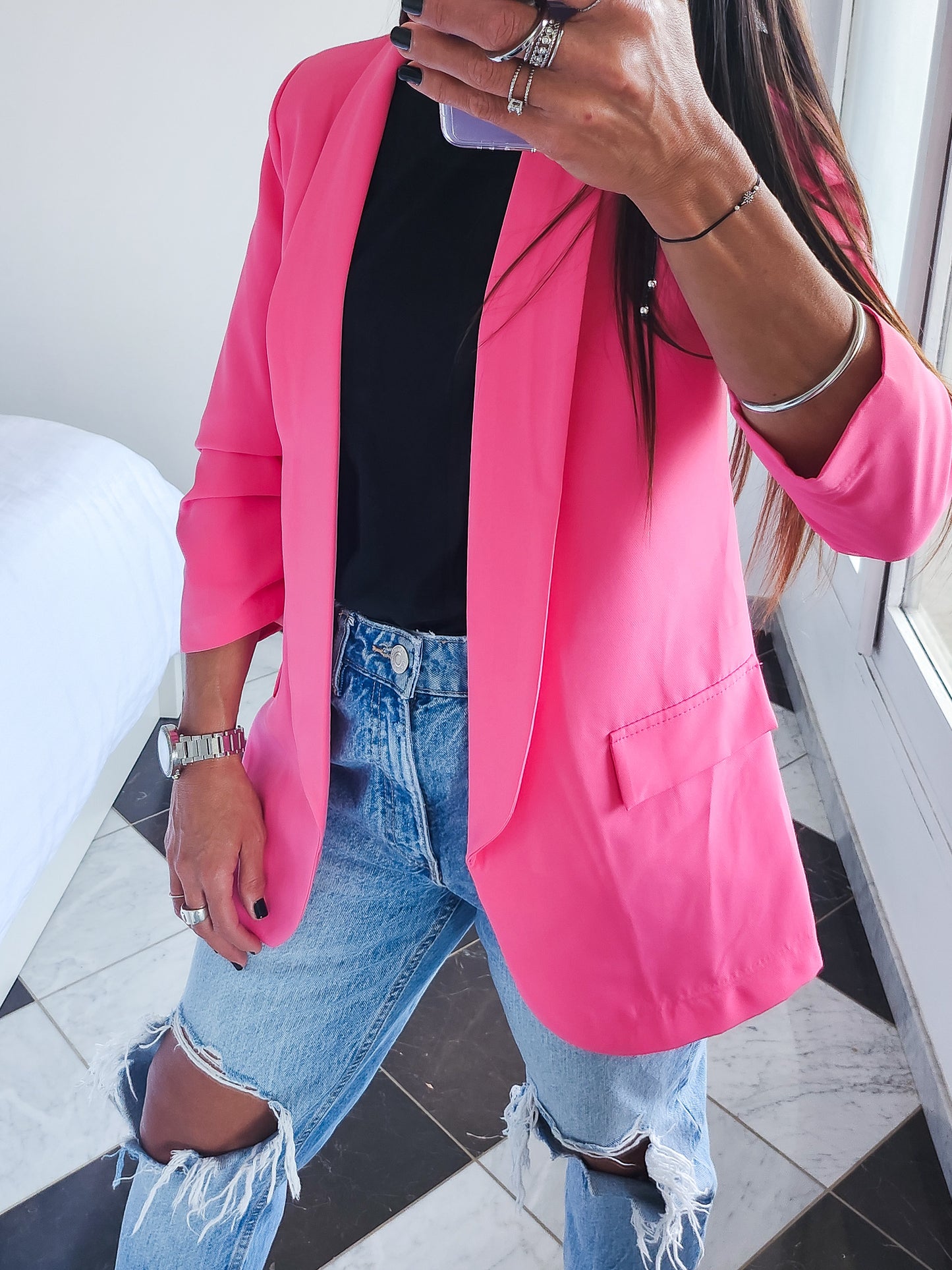 Veste Blazer Célia Rose Fushia