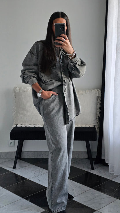 Ensemble en Jean Style Boyish