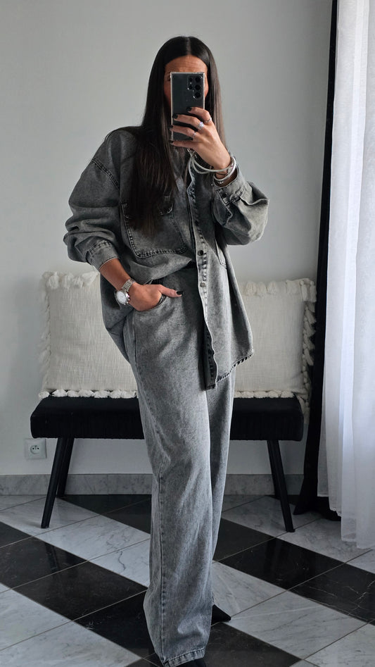 Ensemble en Jean Style Boyish