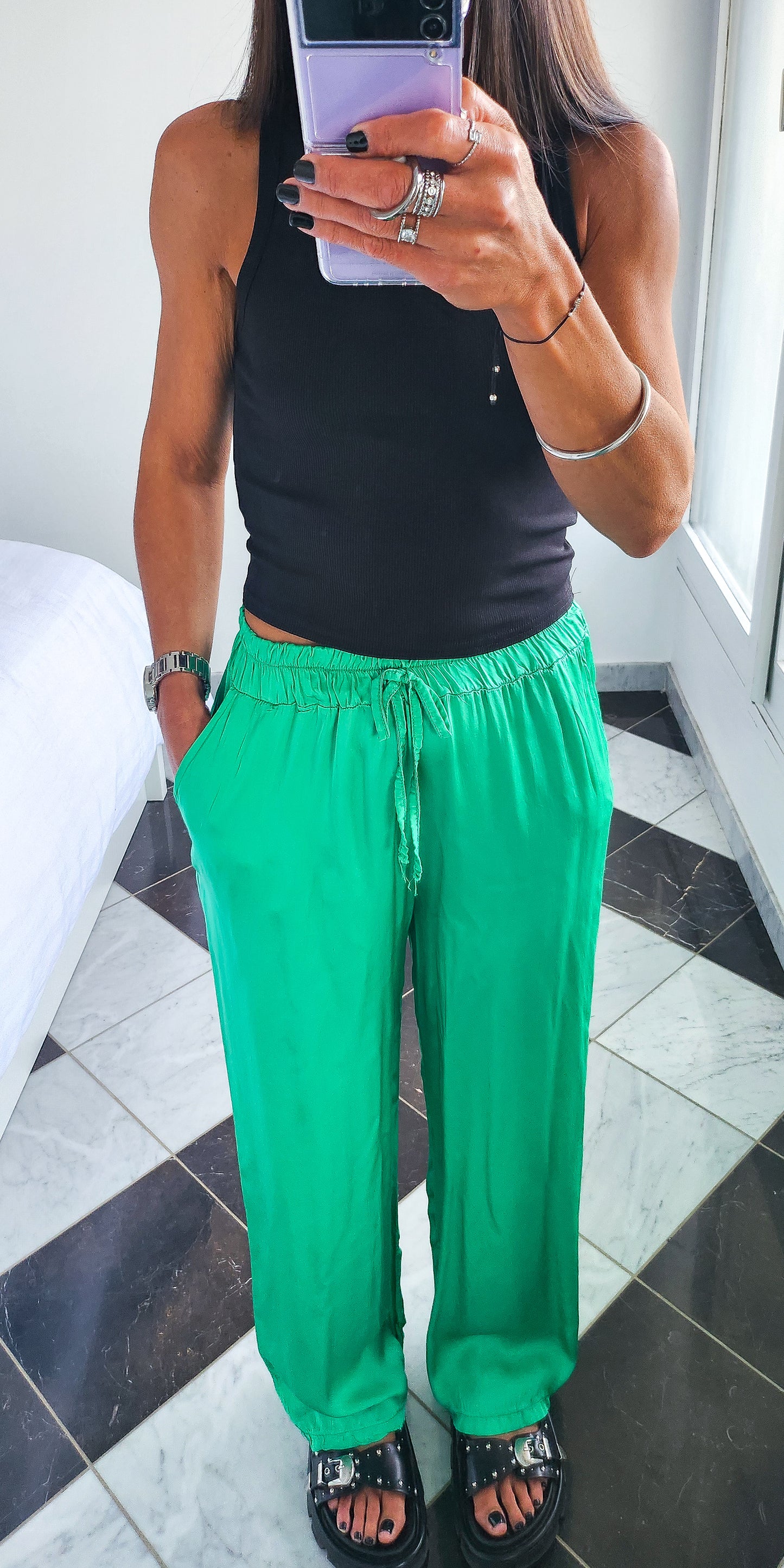 Pantalon Catia Vert