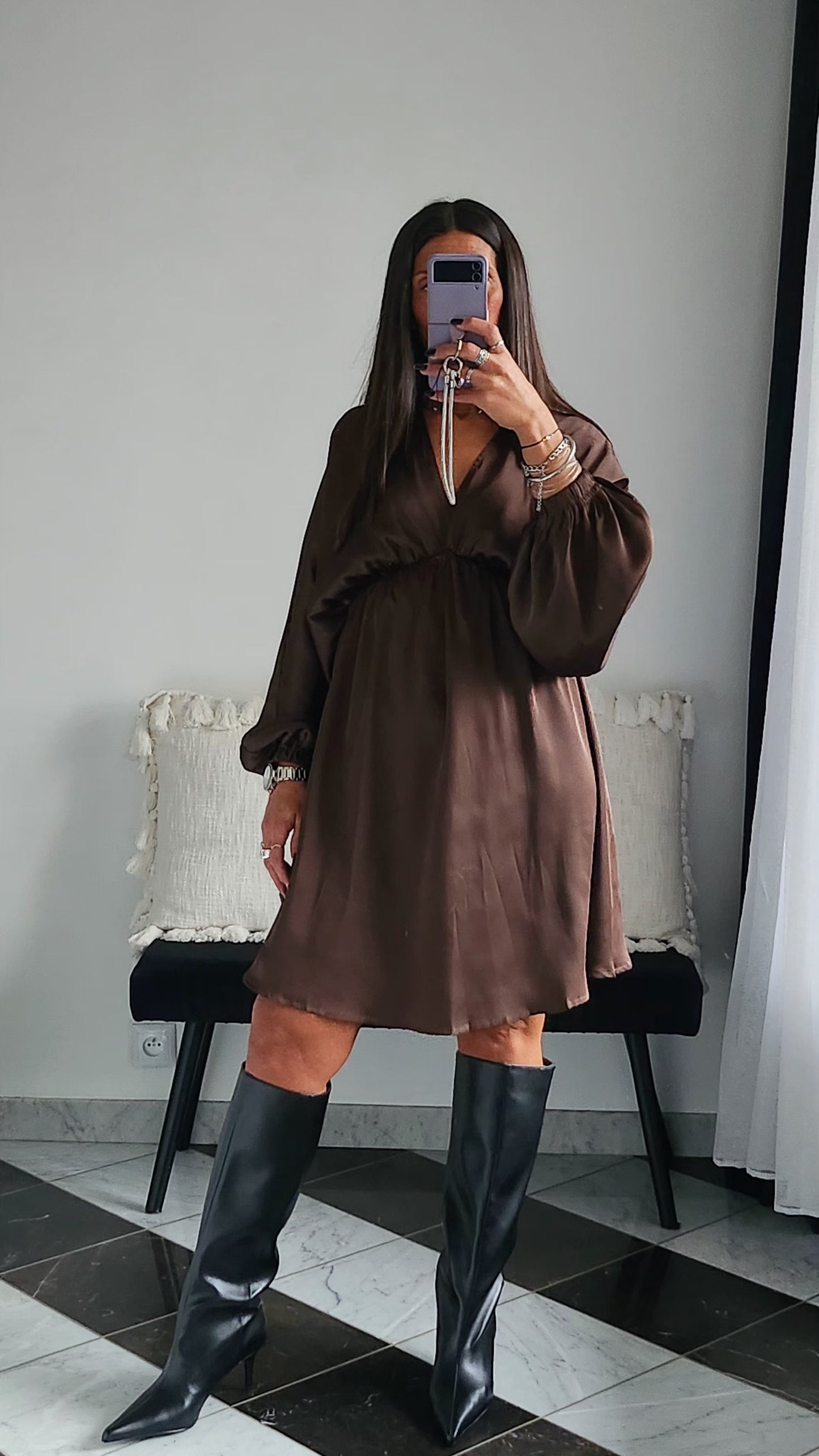 Robe Brenda Chocolat