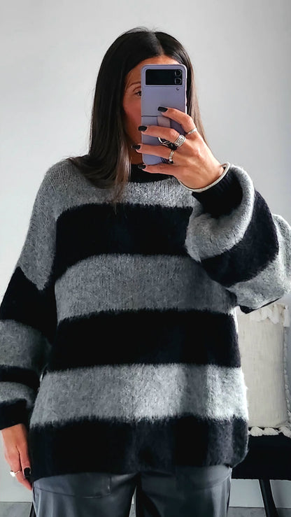 Pull Celena Noir/Gris