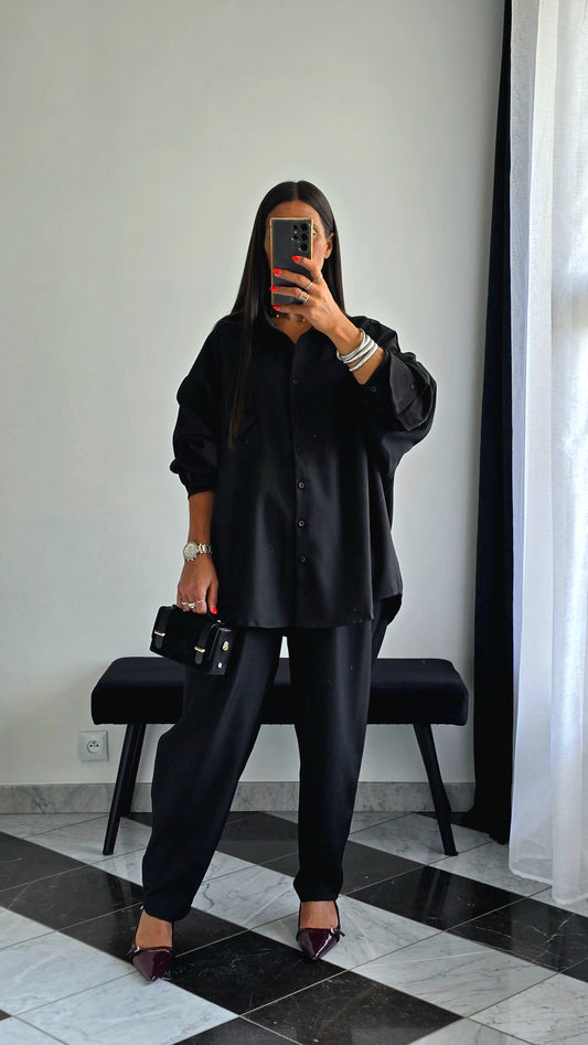 Chemise Oversize – Noir