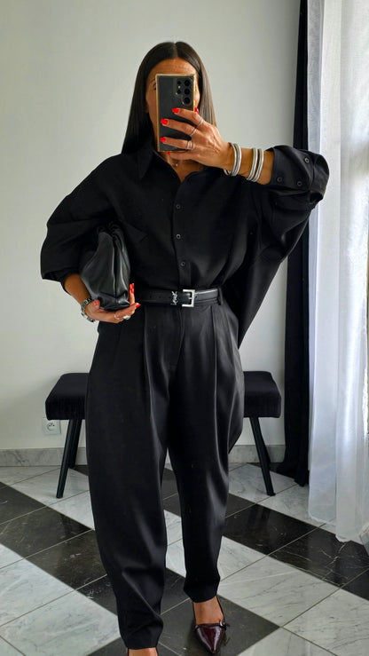 Chemise Oversize – Noir