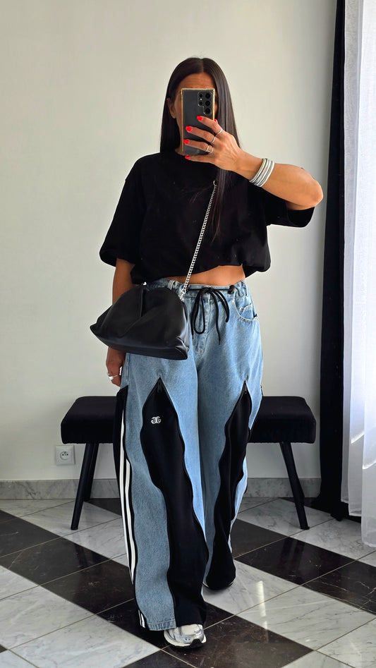 Pochette en cuir de vachette – Noir