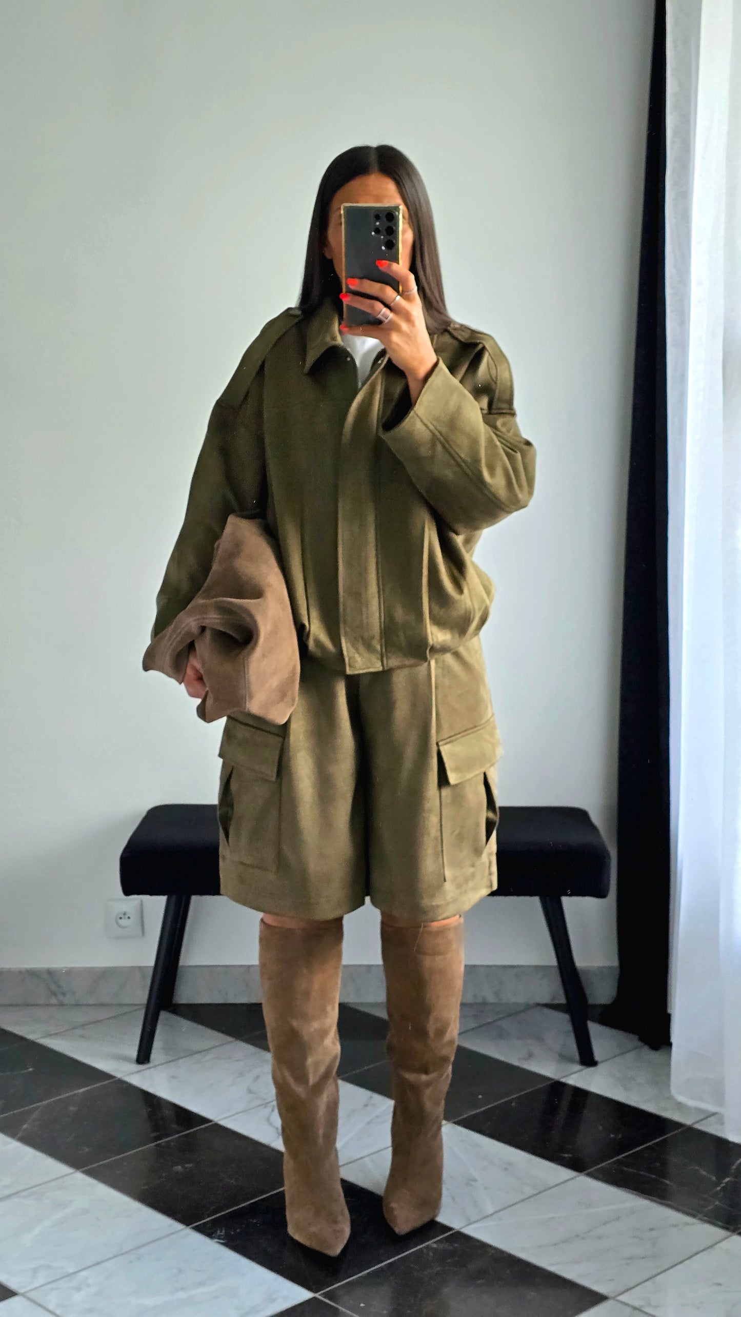 Bermuda Kaki – Taille élastiquée au dos
