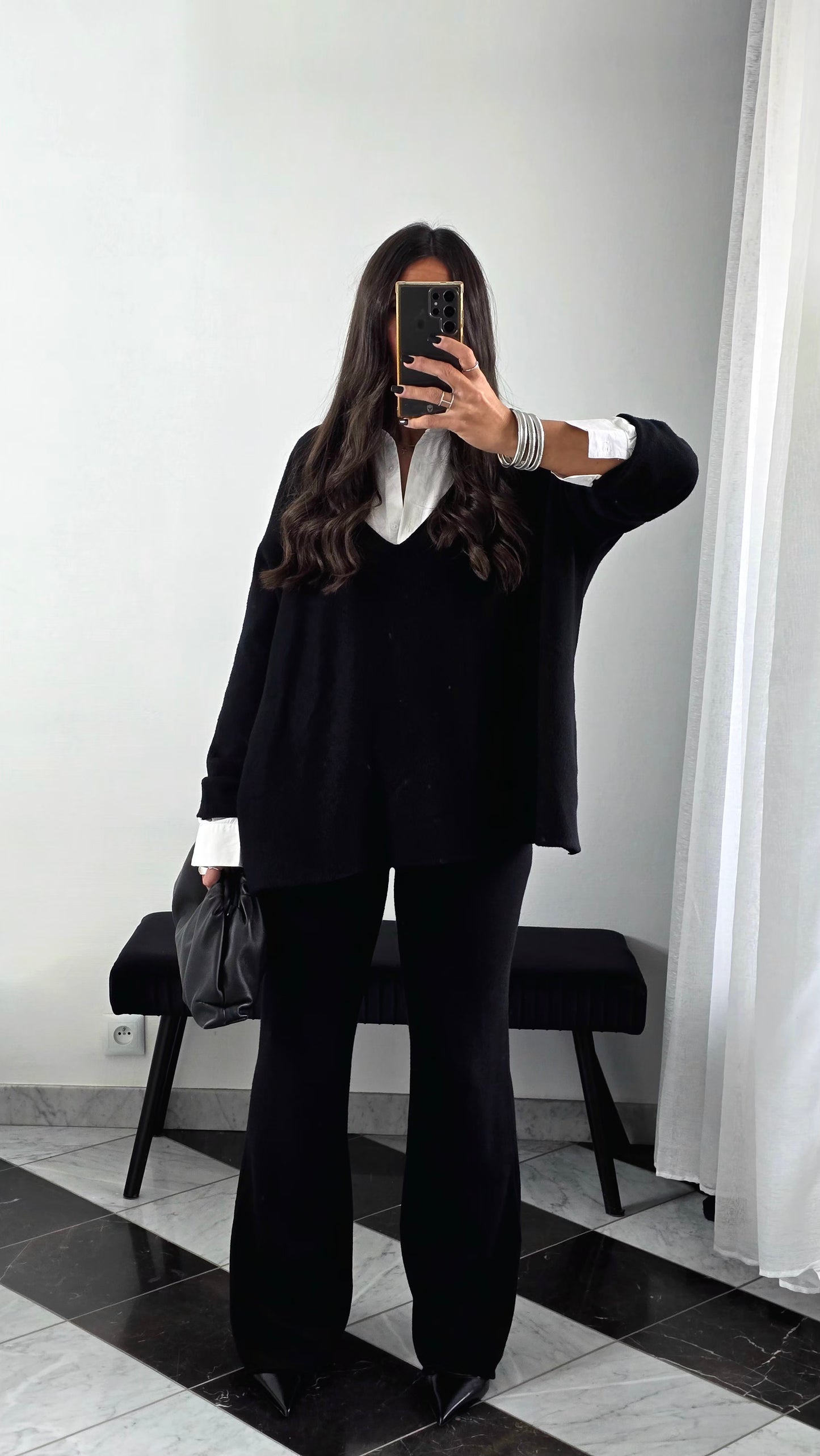 Ensemble Maille – Pull & Pantalon Noir