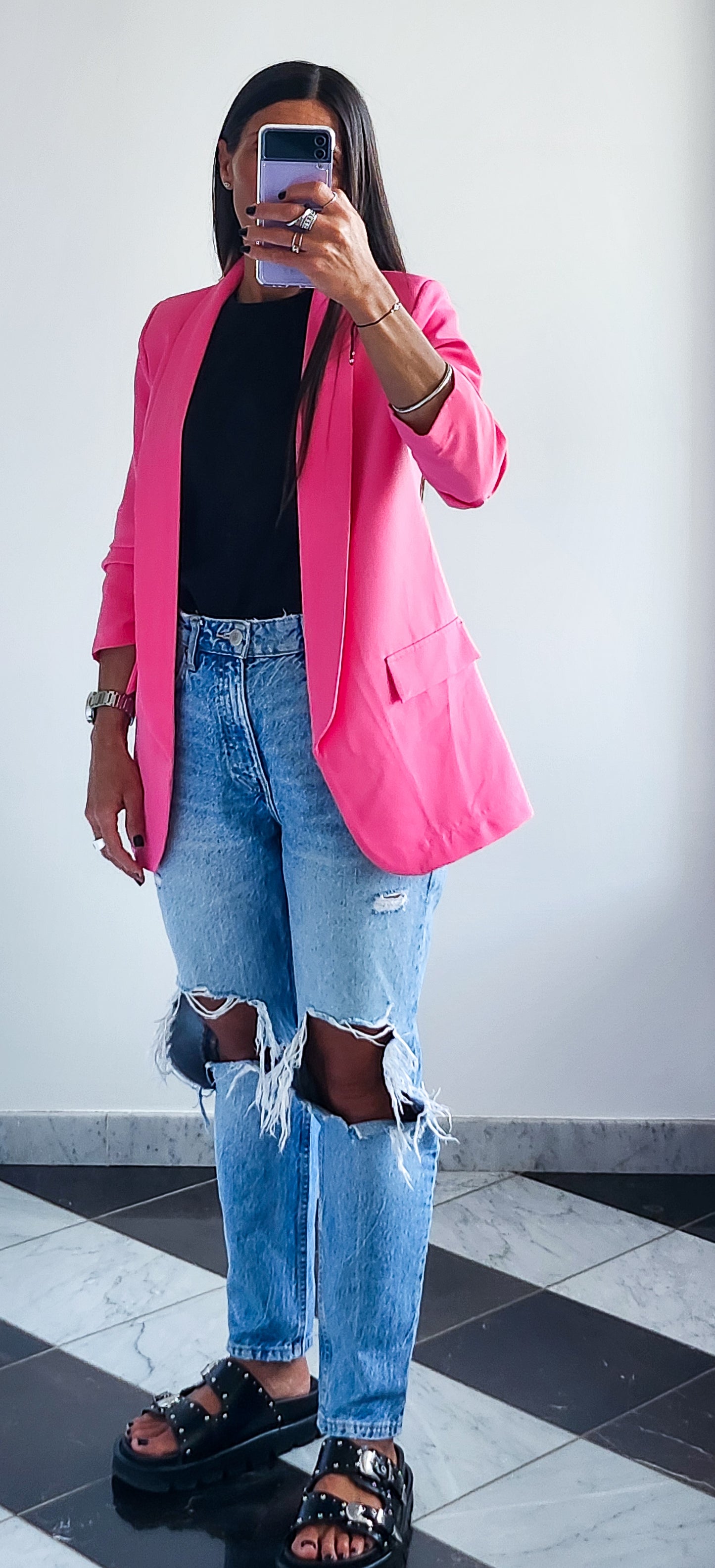 Veste Blazer Célia Rose Fushia