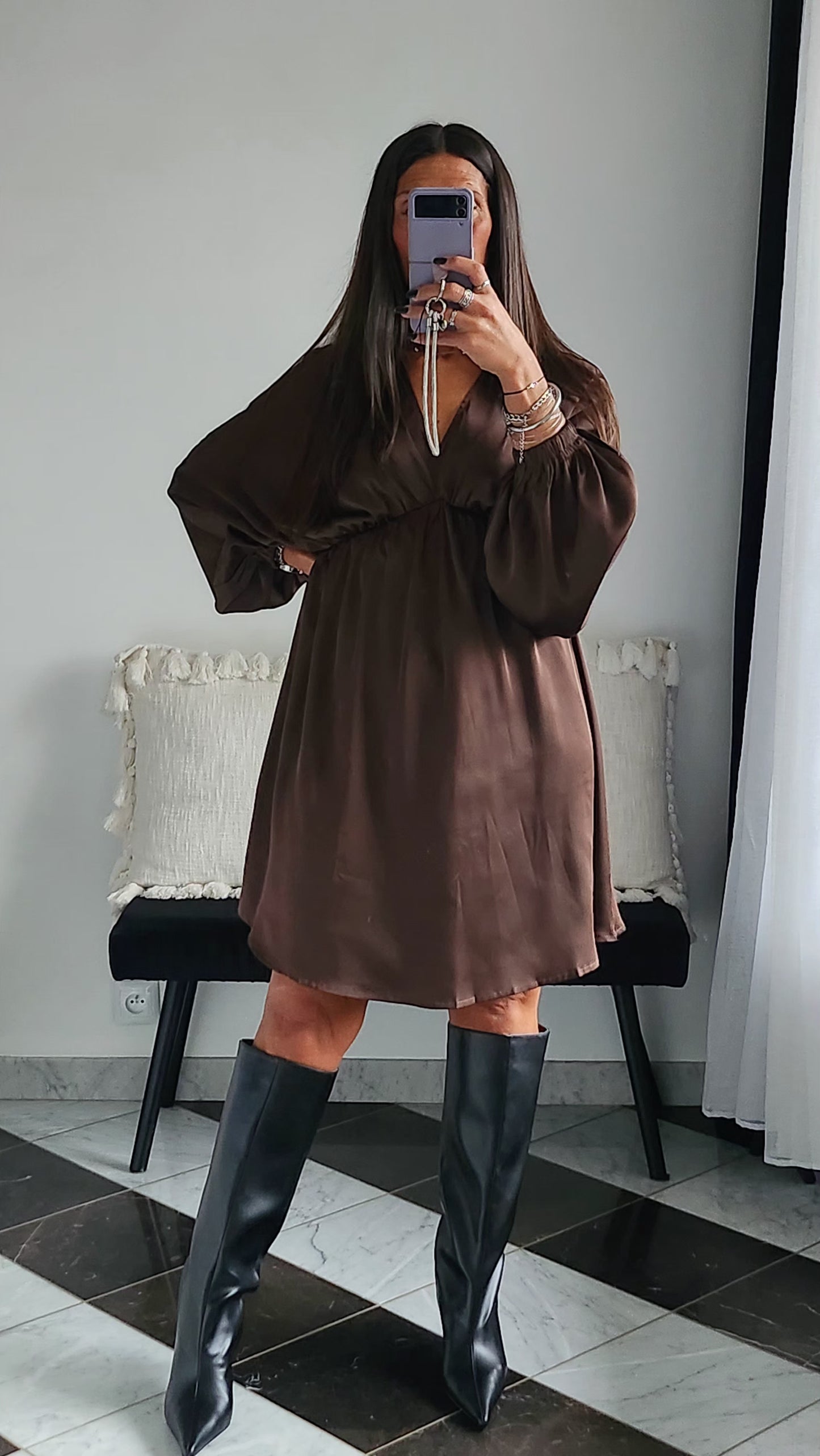 Robe Brenda Chocolat