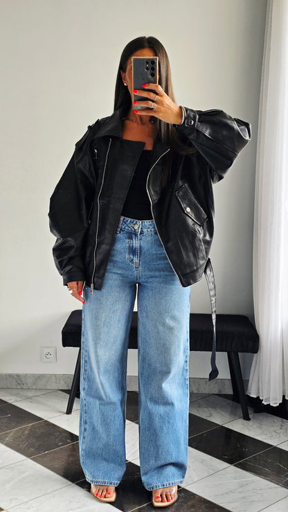 Perfecto Oversize effet cuir – Doublure intégrale