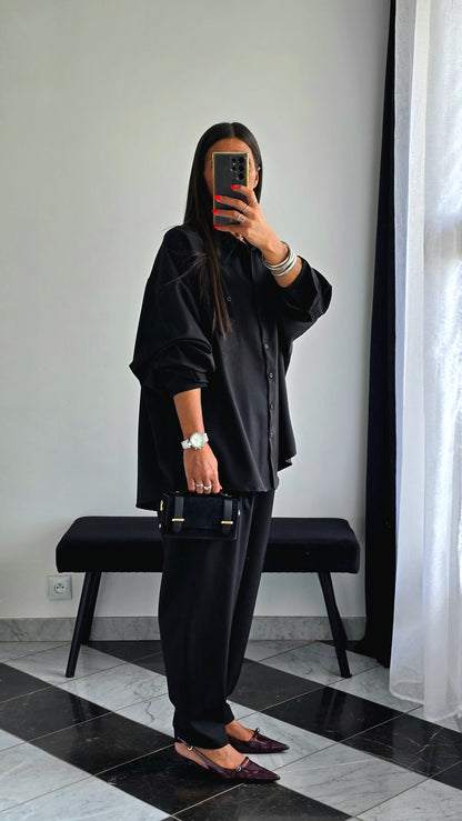 Chemise Oversize – Noir