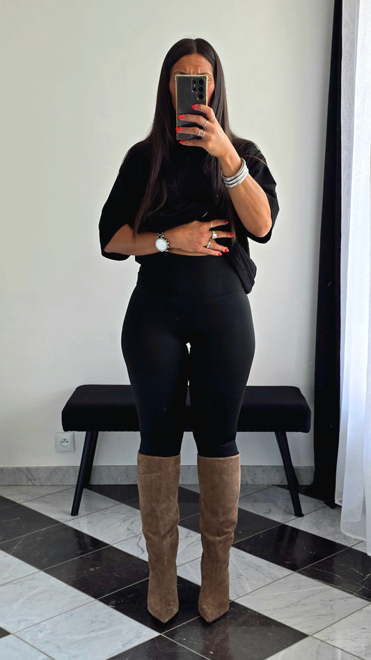 Legging Noir Taille Haute – Seconde Peau